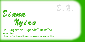 diana nyiro business card